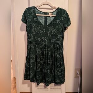 Mossimo Supply Co. Green V-Neck Sundress